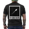 Sperm My First Selfie Bild Foto Lustiges T-Shirt mit Rückendruck