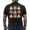 Spooky Season Halloween Ghost Pumpkin Ribbon Coquette Bow Men's T-shirt Back Print