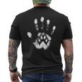 Stampa A Mano Con Zampa Di Cane Per Amanti Degli Animali Domestici Per Amanti Dei Cani T-shirt da uomo con stampa posteriore