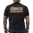 Suances Cantabria España Paraíso Surf Retro Camiseta Hombre Estampado Espalda