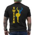 Sweden Flag Stockholm Scandinavia Children'siking T-Shirt mit Rückendruck