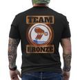 Swimming Badge Bronze Swimmer S T-Shirt mit Rückendruck