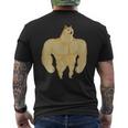 Swole Doge Meme Buff Doge Meme T-shirt da uomo con stampa posteriore