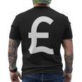 Symbole Quid Livre Sterling Argent Argent Royaume-Uni T-shirt imprimé au dos