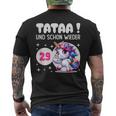 Tataa Und Schon Wieder 29 Einhorn Middle Finger T-Shirt mit Rückendruck