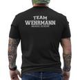 Team Wehrmann Stolze Familie Nachname Geschenk T-Shirt mit Rückendruck