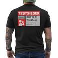 Test Winner Stiftung Alkotest Gut Trinkfest Malle Bumsbar T-Shirt mit Rückendruck