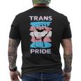 Transgender Pride Flag Trans Pride T-Shirt mit Rückendruck