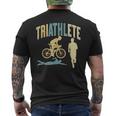 Triatleta Triatlones Triatlón Deportes Camiseta Hombre Estampado Espalda