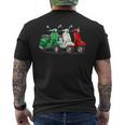 Tricolore Bandiera Italiana Scooter Italia T-shirt da uomo con stampa posteriore