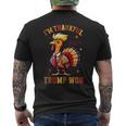 Trump Thanksgiving I'm Thankful Trump Won Men's T-shirt Back Print