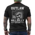Trump Vance 2024 Donald Trump JD Vance Outlaw Hillbilly Men's T-shirt Back Print
