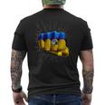 Ucraina Bandiera Ucraina T-shirt da uomo con stampa posteriore