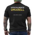 Umarell Maglia Con Testo Divertente Pensionato Bologna T-shirt da uomo con stampa posteriore