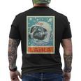Unione Sovietica UrssAstronauta Laika Dog Propaganda T-shirt da uomo con stampa posteriore