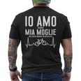 Uomo Io Amo Mia Moglie Divertente Bicicletta Accessori Bici T-shirt da uomo con stampa posteriore