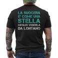 Uomo Magliette Divertenti Suocera La Suocera È Come Una Stella T-shirt da uomo con stampa posteriore