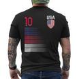 Usa Football Flag Jersey T-Shirt mit Rückendruck