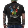 Usa Olympic Drinking Team Beer Drinking Team Men's T-shirt Back Print
