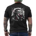 Vampire Beer Drinking Creepy Dracula Beer Halloween Lover Men's T-shirt Back Print