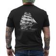 Veliero Nautico T-shirt da uomo con stampa posteriore