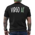 Vergine Af Divertente Zodiaco Compleanno T-shirt da uomo con stampa posteriore