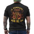Vigili Del Fuoco Pompiere T-shirt da uomo con stampa posteriore