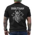 Viking Groom Stag Party Jga T-Shirt mit Rückendruck