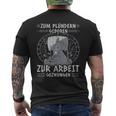 Viking Warrior Saying Zum Plündern Geboren Norseiking T-Shirt mit Rückendruck