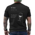 Vino Divertente Definizione T-shirt da uomo con stampa posteriore