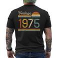 Vintage 1975 Compleanno Uomo Donna Regalo Annata 1975 T-shirt da uomo con stampa posteriore