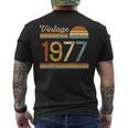 Vintage 1977 Compleanno Uomo Donna Regalo Annata 1977 T-shirt da uomo con stampa posteriore