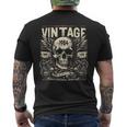 Vintage 1984 Born 1984 Birthday Skull Biker Motorcycle T-Shirt mit Rückendruck