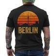 Vintage 80S Retro Berlin Silhouette Skyline Souvenir T-Shirt mit Rückendruck