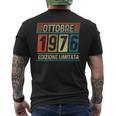 Vintage Ottobre 1976 48 Compleanno Anni Uomo Donna T-shirt da uomo con stampa posteriore