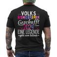 Volksschule Geschafft Abschlussolksschule 2024 T-Shirt mit Rückendruck