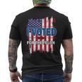 I Voted For The Felon Republican Trump 2024 I Voted Men's T-shirt Back Print