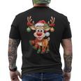 Weihnachten Rentier Rudolph Lustig Geschenk T-Shirt mit Rückendruck