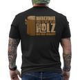 Wooden With Slogan For Holzverversteher T-Shirt mit Rückendruck