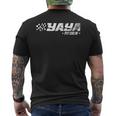 Yaya Pit Crew Race Car Birthday Family Racing Men's T-shirt Back Print