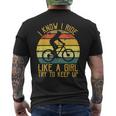 Yo Sé Que Paseo Como Una Chica Tratar De Mantener Arriba Bicicleta Bicicleta Chica Camiseta Hombre Estampado Espalda
