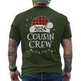 Christmas Cousin Crew 2024 Matching Xmas Family Pajama Men's T-shirt Back Print