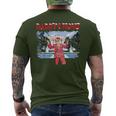 Christmas Santa Trump Daddys Home White House 2024 President Men's T-shirt Back Print