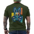 Colorful Skull And Crossbones Bad Rabbit Bunny Christmas Men's T-shirt Back Print