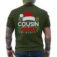 Cousin Crew Buffalo Plaid Xmas Pajamas Christmas Lights Men's T-shirt Back Print