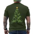 Dinosaur Christmas Tree Dino Trex Dinosaur Lover Christmas Men's T-shirt Back Print