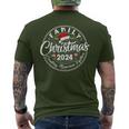 Family Matching Group Christmas 2024 Xmas Squad Men's T-shirt Back Print