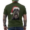 Giant Schnauzer Christmas T-Shirt mit Rückendruck