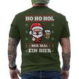 Ho Ho Hol Mir Mal Ein Bier Ugly Christmas S T-Shirt mit Rückendruck