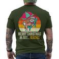 Merry Christmas In July Beaches Summer Christmas In July Men's T-shirt Back Print